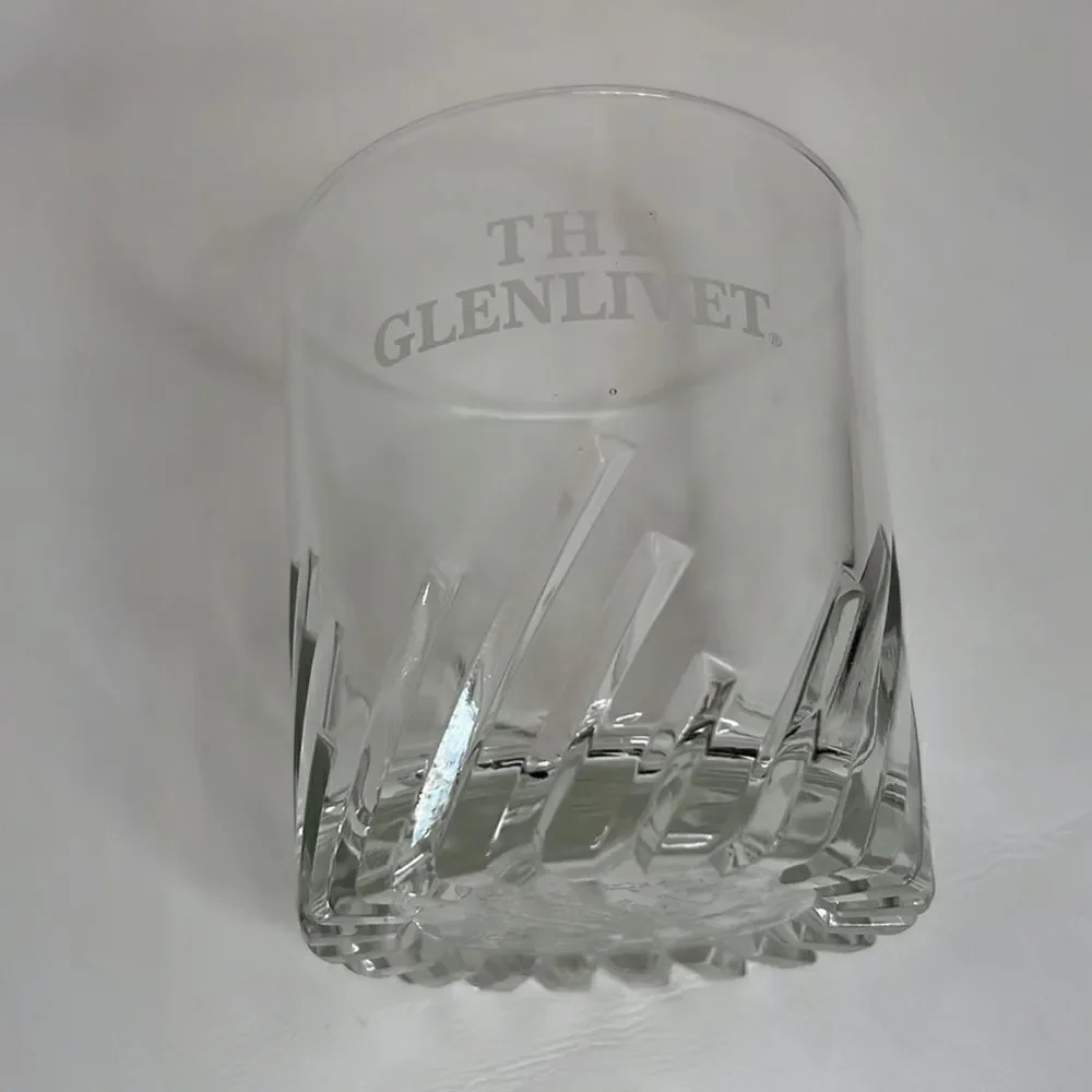 The Glenlivet 8 Oz  Rock Highball Blended Scotch Whiskey Cocktail Cut Clear Glas